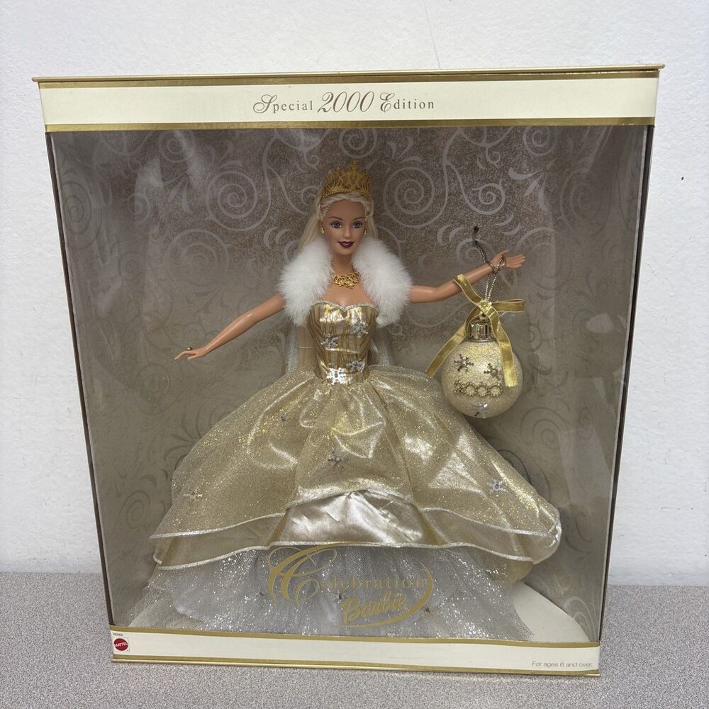 Vintage Barbie Special 2000 Edition Collectible Doll, Gold Gown